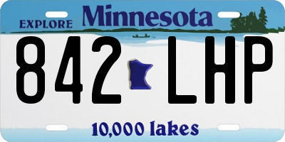 MN license plate 842LHP