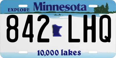 MN license plate 842LHQ