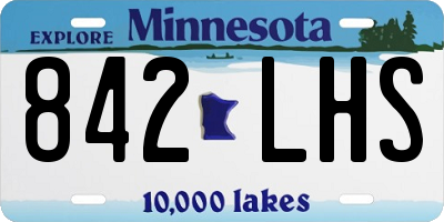 MN license plate 842LHS