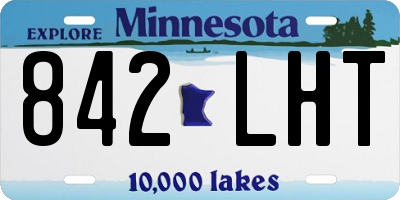 MN license plate 842LHT