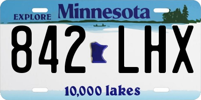 MN license plate 842LHX