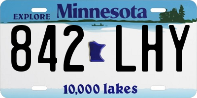 MN license plate 842LHY