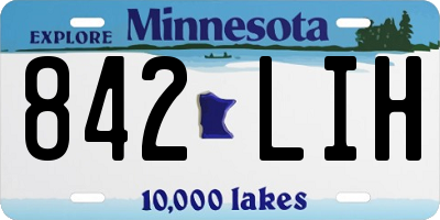 MN license plate 842LIH