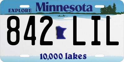 MN license plate 842LIL