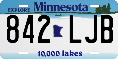 MN license plate 842LJB