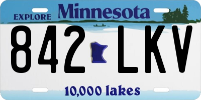 MN license plate 842LKV