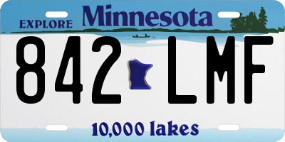 MN license plate 842LMF