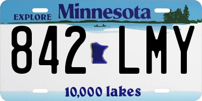 MN license plate 842LMY