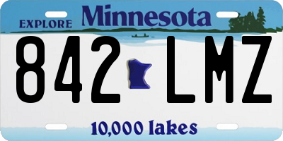MN license plate 842LMZ