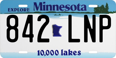 MN license plate 842LNP
