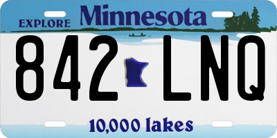 MN license plate 842LNQ