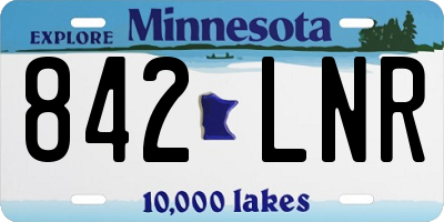 MN license plate 842LNR