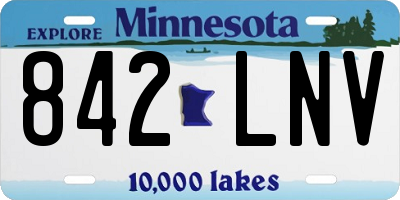 MN license plate 842LNV