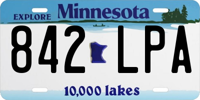 MN license plate 842LPA