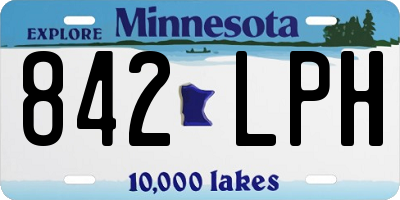 MN license plate 842LPH