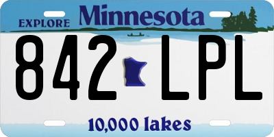 MN license plate 842LPL