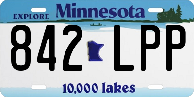 MN license plate 842LPP