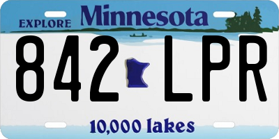 MN license plate 842LPR