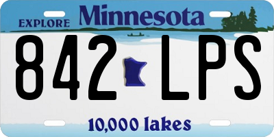 MN license plate 842LPS