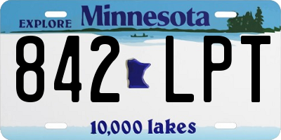MN license plate 842LPT