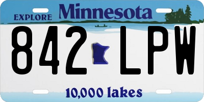 MN license plate 842LPW