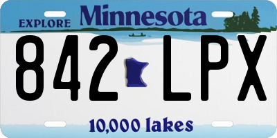 MN license plate 842LPX
