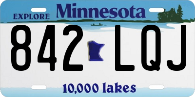 MN license plate 842LQJ