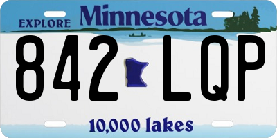 MN license plate 842LQP