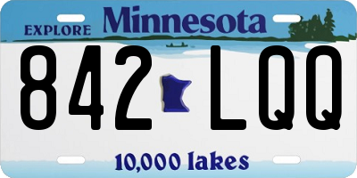 MN license plate 842LQQ