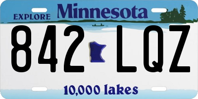 MN license plate 842LQZ
