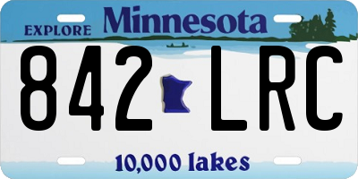 MN license plate 842LRC