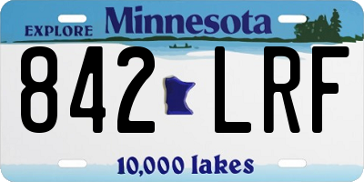 MN license plate 842LRF