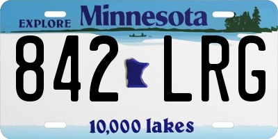 MN license plate 842LRG