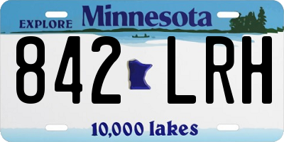 MN license plate 842LRH
