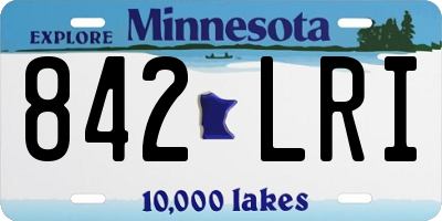 MN license plate 842LRI