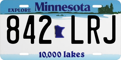 MN license plate 842LRJ