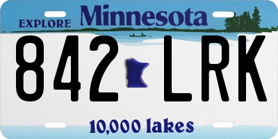 MN license plate 842LRK
