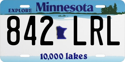 MN license plate 842LRL