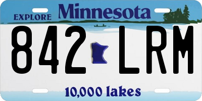 MN license plate 842LRM