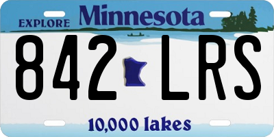 MN license plate 842LRS