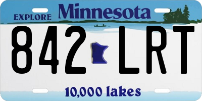 MN license plate 842LRT