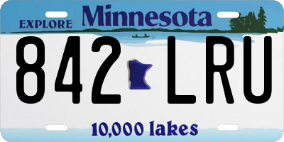 MN license plate 842LRU