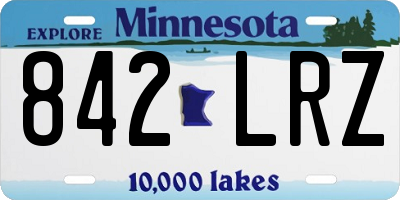 MN license plate 842LRZ