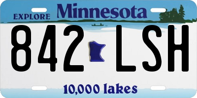 MN license plate 842LSH