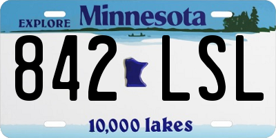 MN license plate 842LSL