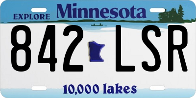 MN license plate 842LSR