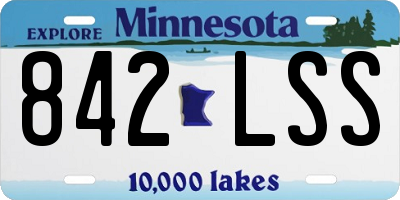 MN license plate 842LSS