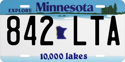 MN license plate 842LTA