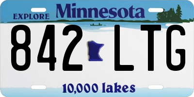 MN license plate 842LTG