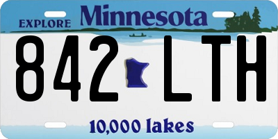 MN license plate 842LTH